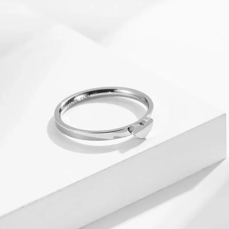 Bague coeur couple - Cadeau pour couple