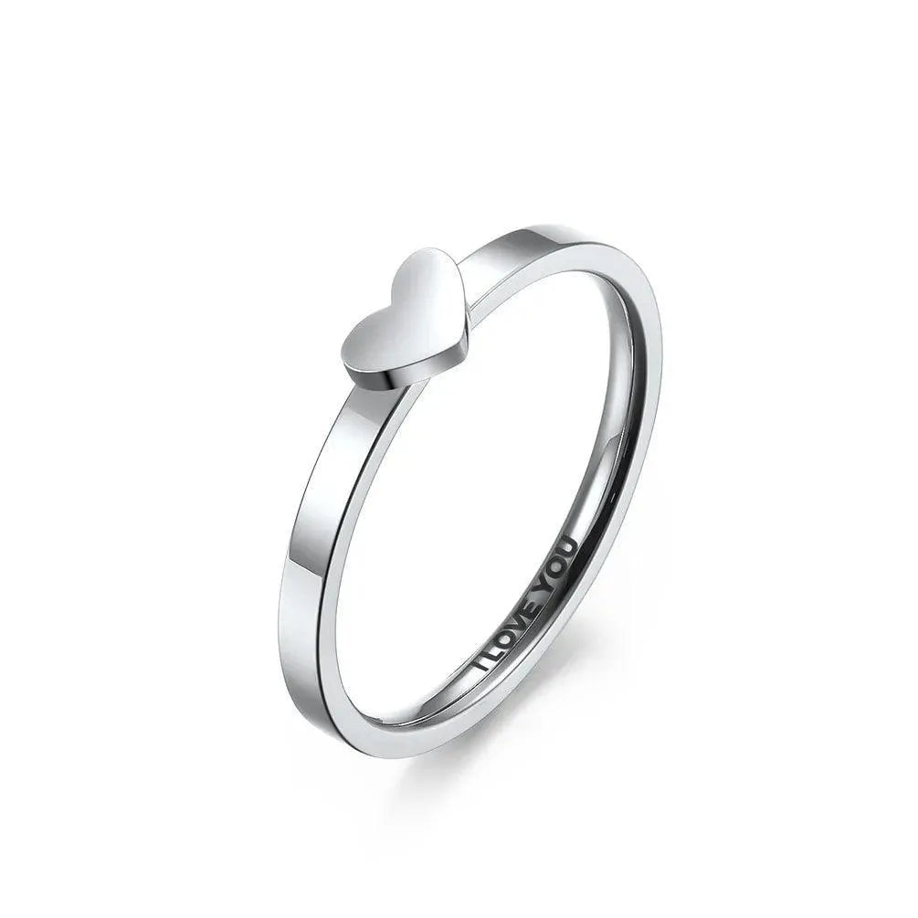 Bague coeur couple - Cadeau pour couple