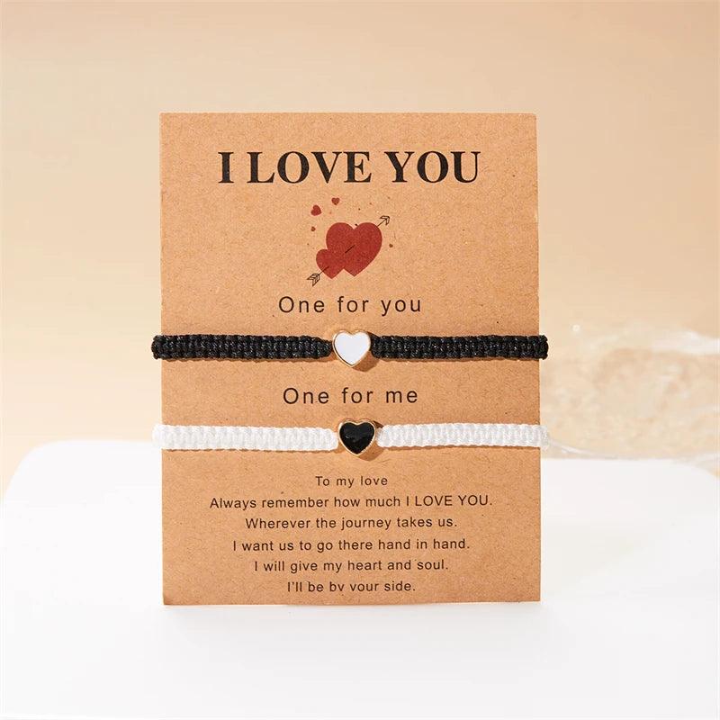 Bracelet Couple Cœur - Cadeau pour couple