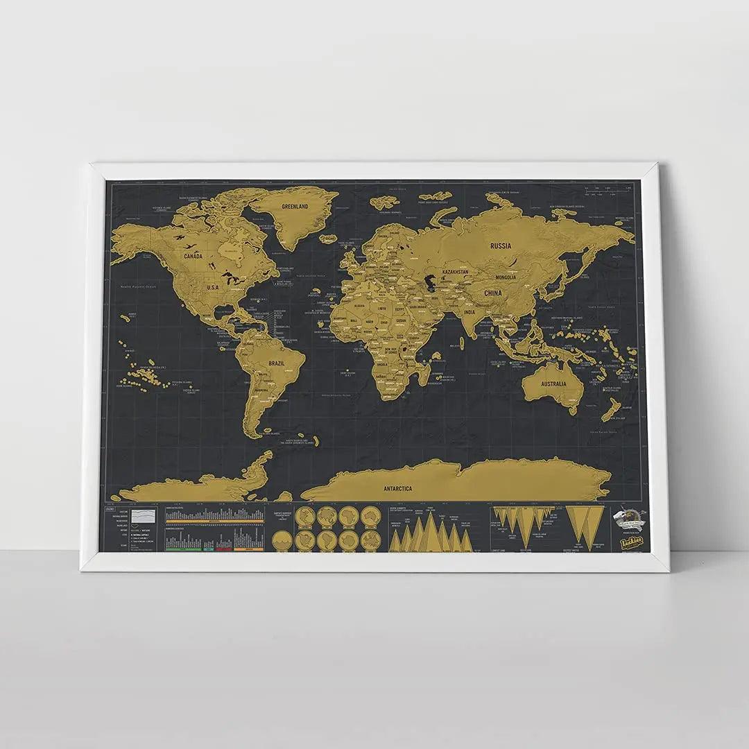 Carte du Monde à Gratter - Cadeau pour couple