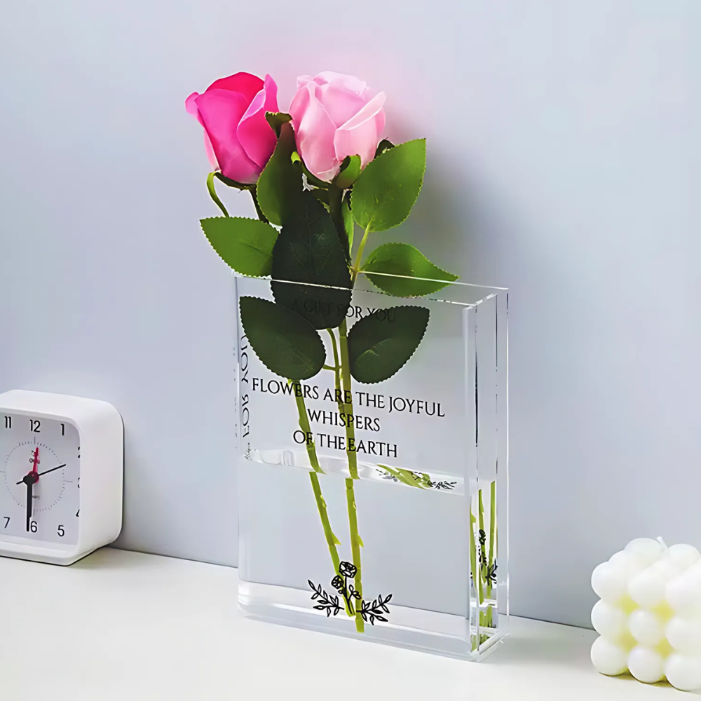 Vase Livre Transparent - Cadeaux pour couple - PourLesCouples