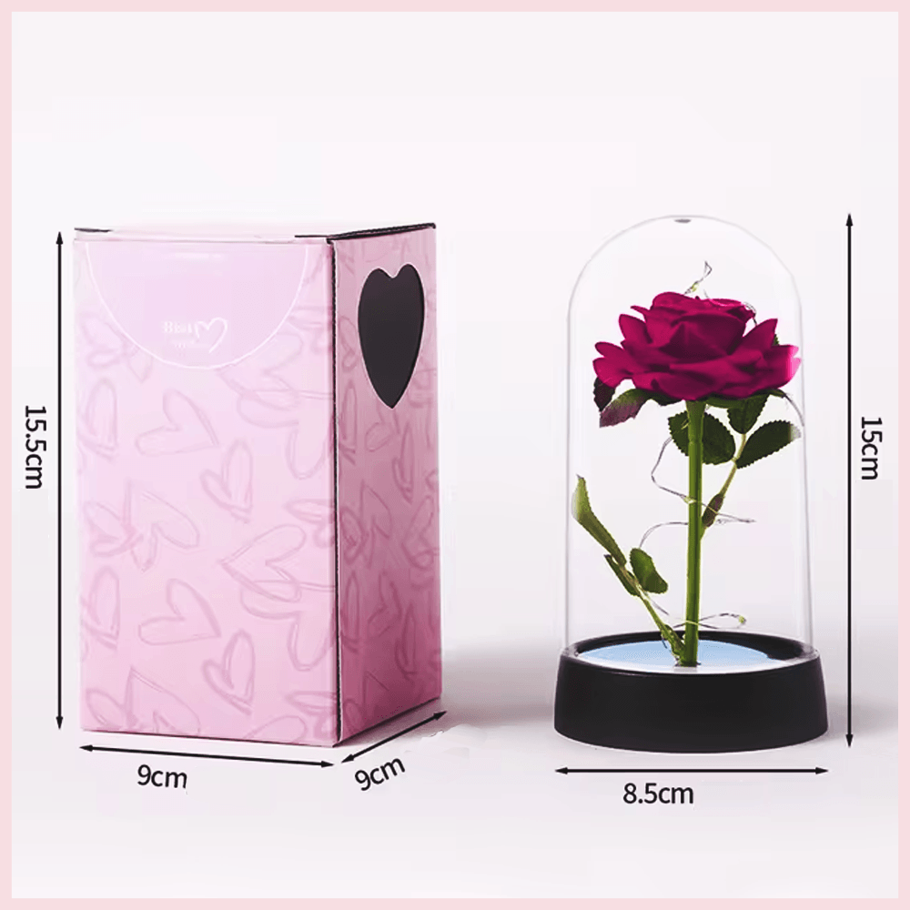 Rose éternelle illuminée - Cadeaux pour couple - PourLesCouples