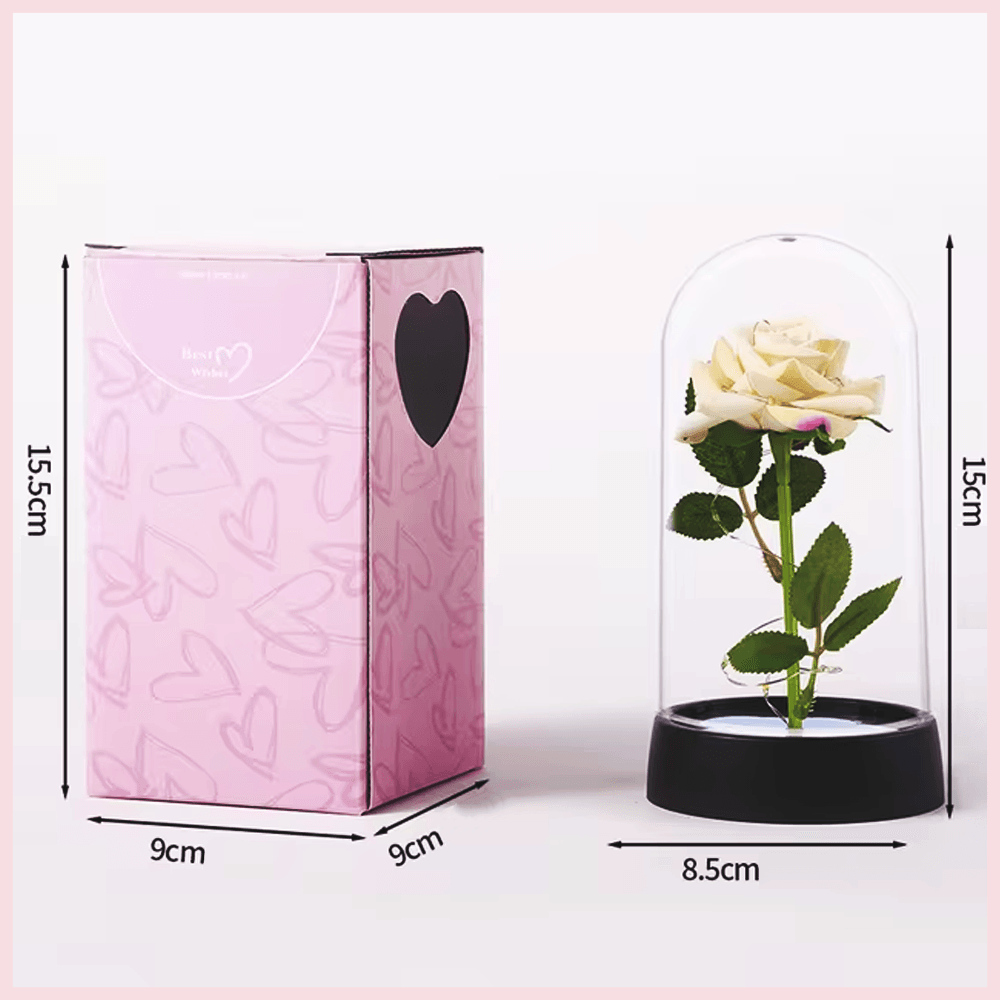 Rose éternelle illuminée - Cadeaux pour couple - PourLesCouples