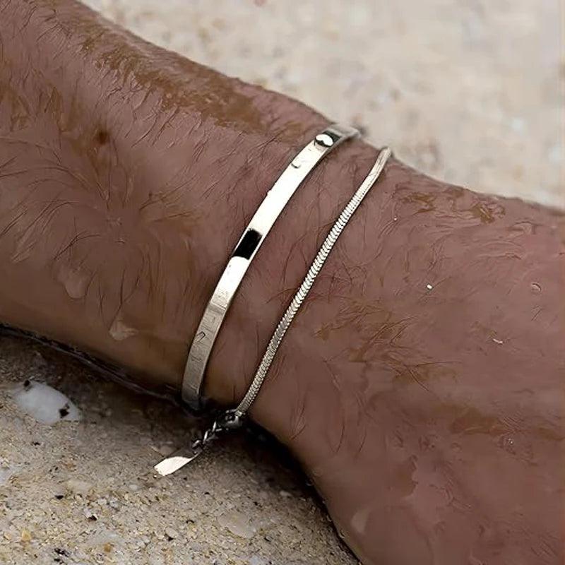 Bracelet Double Élégant - Cadeau pour couple