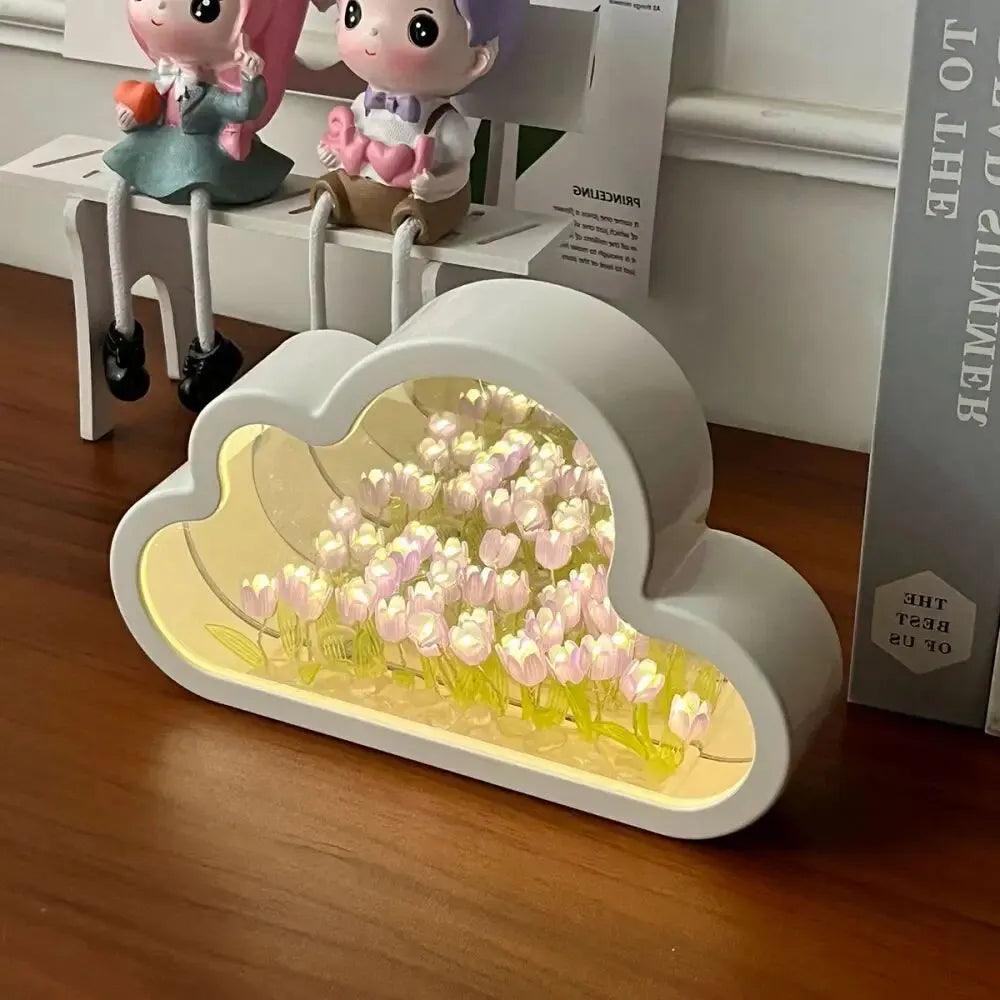 Veilleuse Nuage à Tulipes Illuminées DIY - Cadeau pour couple