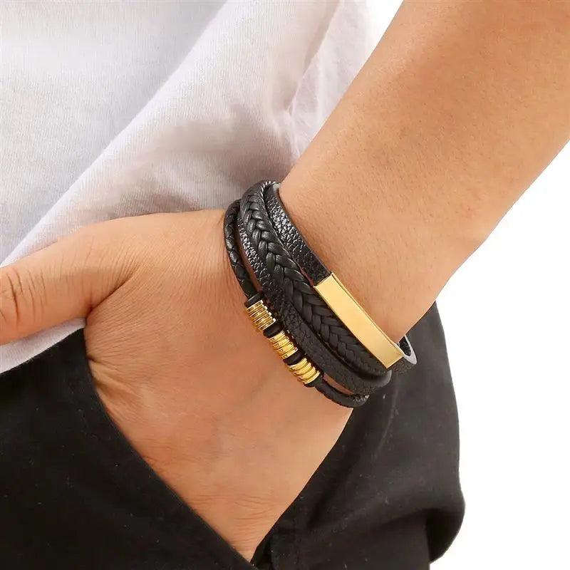 Bracelet en Cuir Homme - Cadeau pour couple