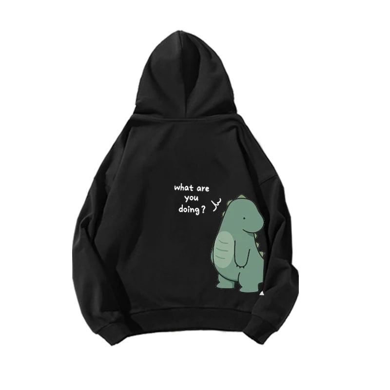 Sweat à capuche dinosaure couple - Cadeau pour couple