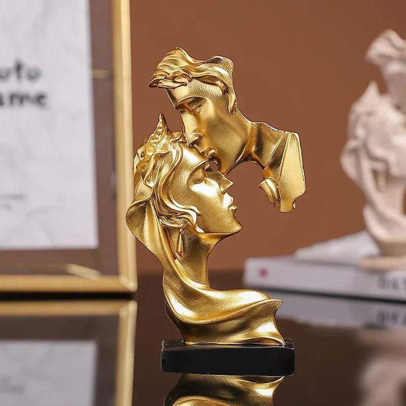 Statue d’Amoureux en Résine - Cadeau pour couple