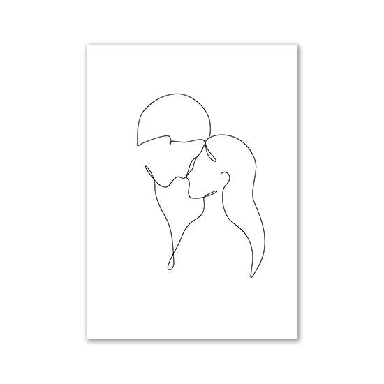 Toile d’art mural personnalisée - Cadeaux pour couple - PourLesCouples