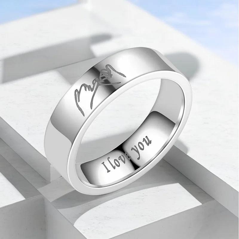 Bague de couple “I love you” - Cadeaux pour couple - PourLesCouples