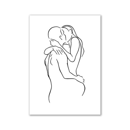 Toile d’art mural personnalisée - Cadeaux pour couple - PourLesCouples