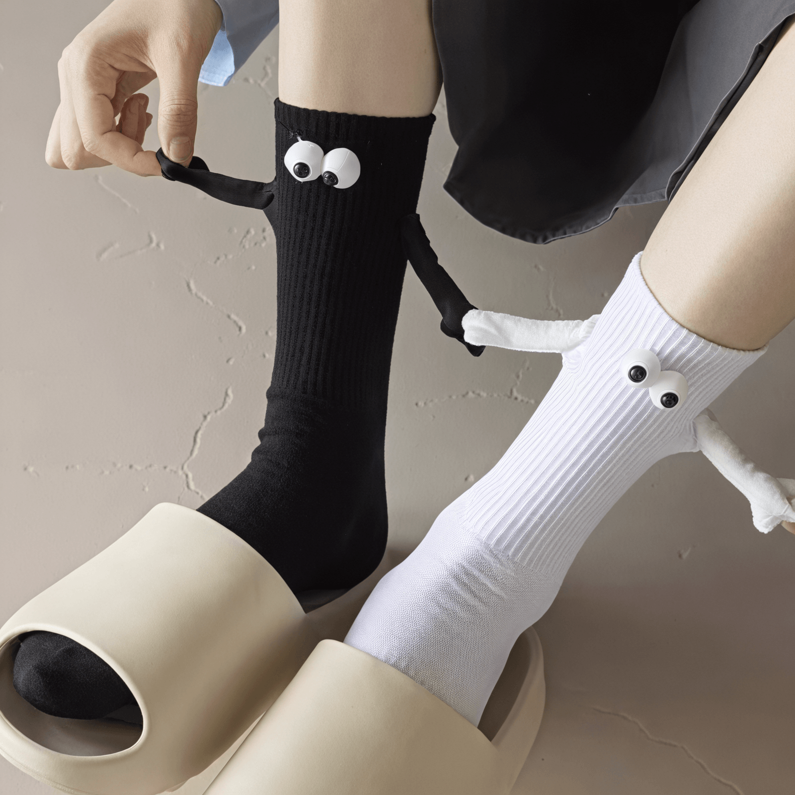 Chaussettes magnétiques amusantes - Cadeau pour couple