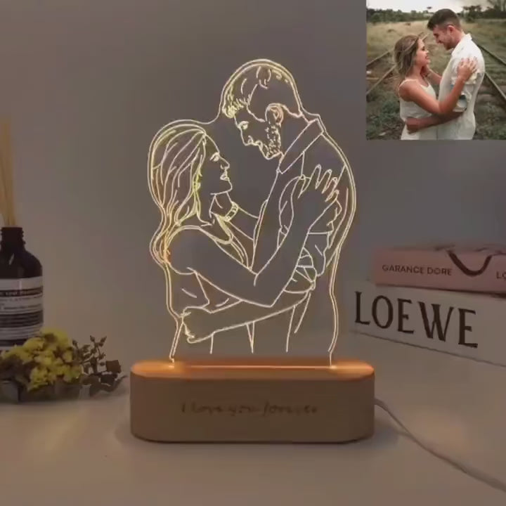 Lampe Personnalisée pour Couple - Cadeaux pour couple - PourLesCouples